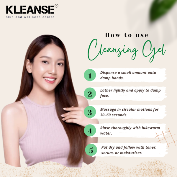 KLEANSE Cleansing Gel Hydrating Moisturize Smooth Skin Face Wash Sensitive Skin Oil Control