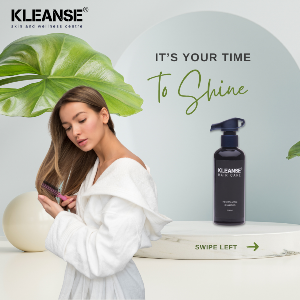 KLEANSE Revitalizing Hair Strengthening Shampoo Anti Dandruff Anti-Hair Fall Hair Growth Support