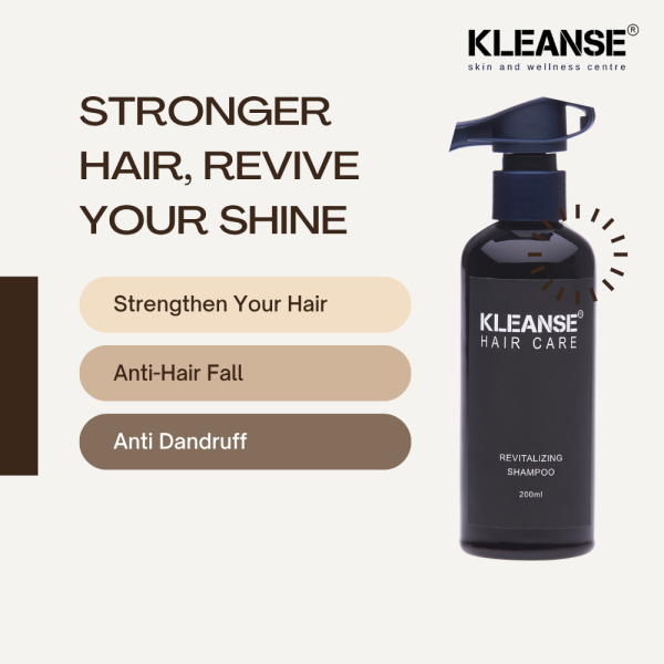 KLEANSE Revitalizing Hair Strengthening Shampoo Anti Dandruff Anti-Hair Fall Hair Growth Support