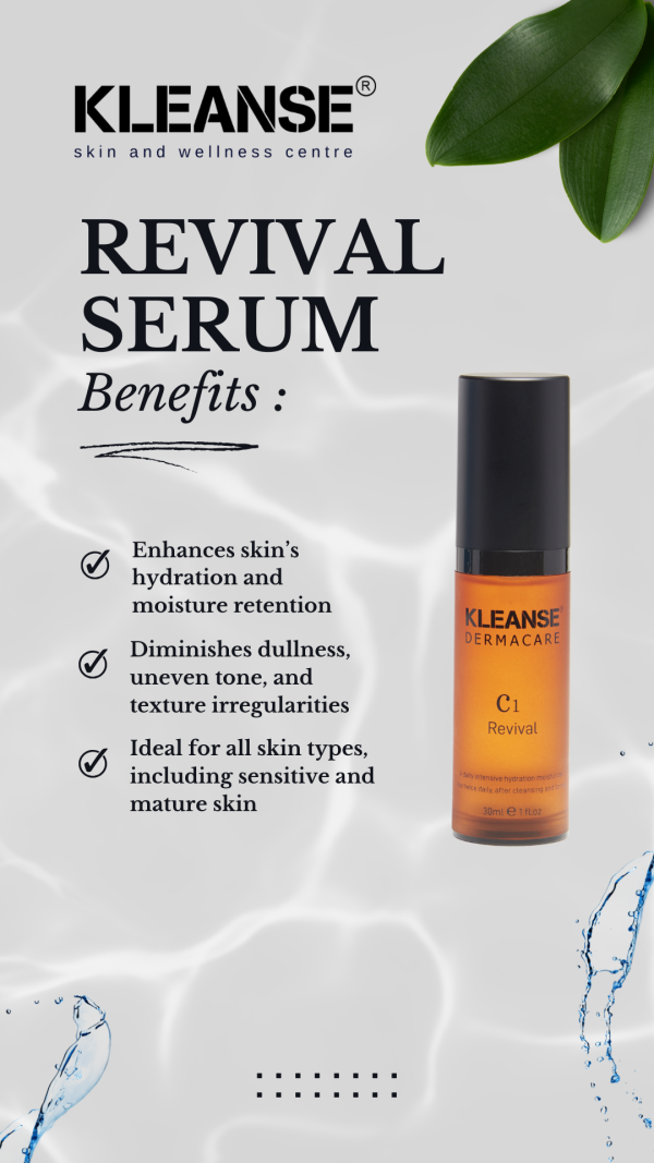 KLEANSE Revival Moisturizer Deep Hydration Glowing Skin Moisturizing For Sensitive Skin