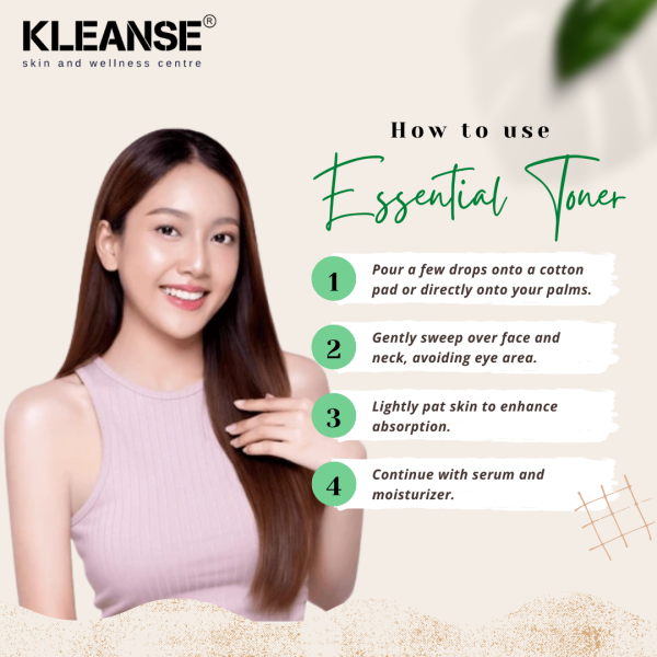 KLEANSE Essential Toner Glow Cleansing Moisturizing Refresh Brightening Whitening Skin 爽肤水 (150ml)