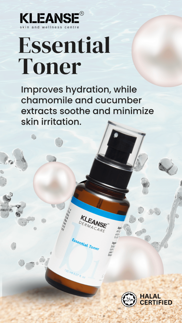 KLEANSE Essential Toner Glow Cleansing Moisturizing Refresh Brightening Whitening Skin 爽肤水 (150ml)