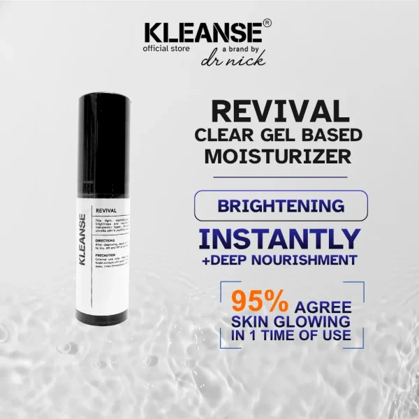 KLEANSE Revival Moisturizer Deep Hydration Glowing Skin Brightening Whitening