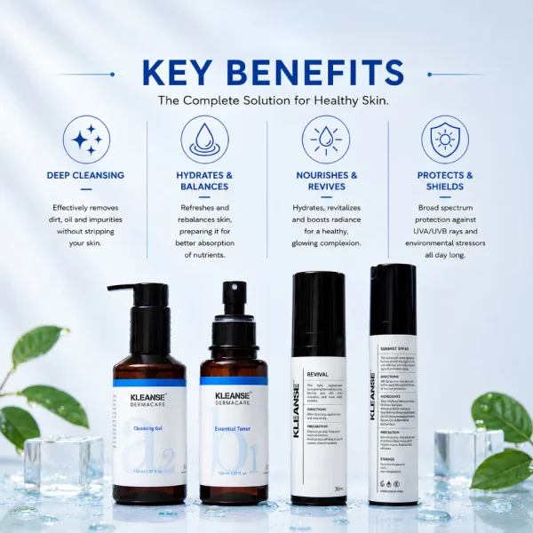 KLEANSE Daily Essential Healthy Skin Every Day Bundle Kit