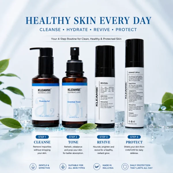 KLEANSE Daily Essential Healthy Skin Every Day Bundle Kit
